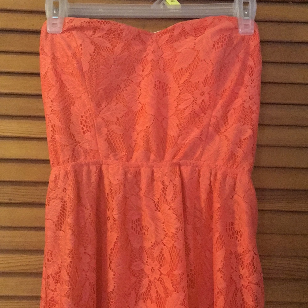 Pink lace dress
